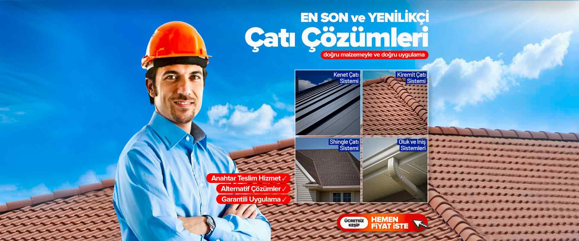 Çelik çatı sistemleri uygulaması