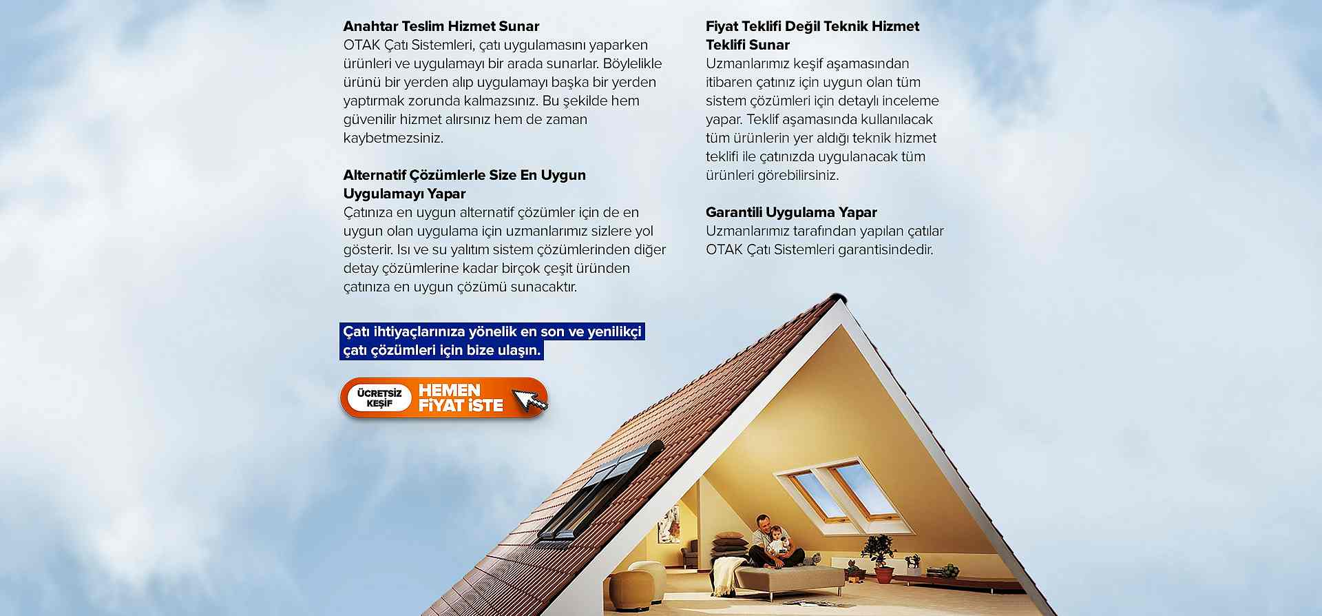 Çatı onarım detay çalışması