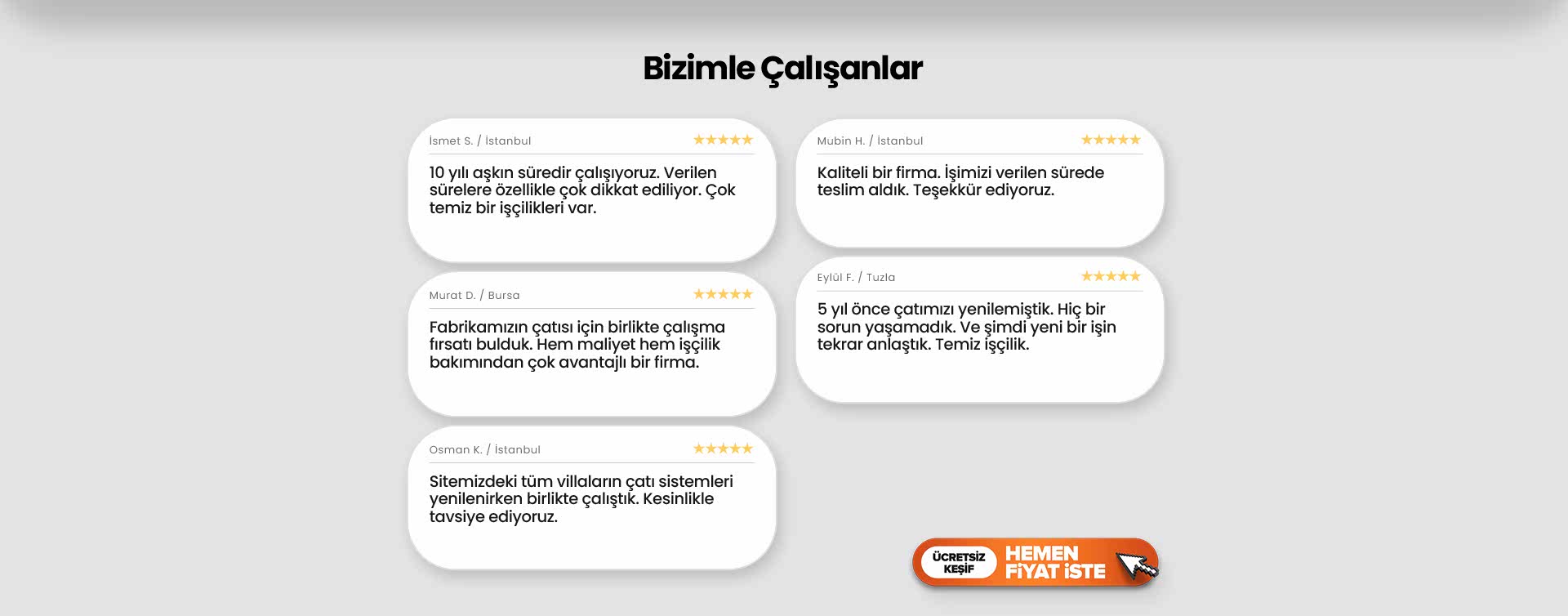 Çatı onarım detay çalışması